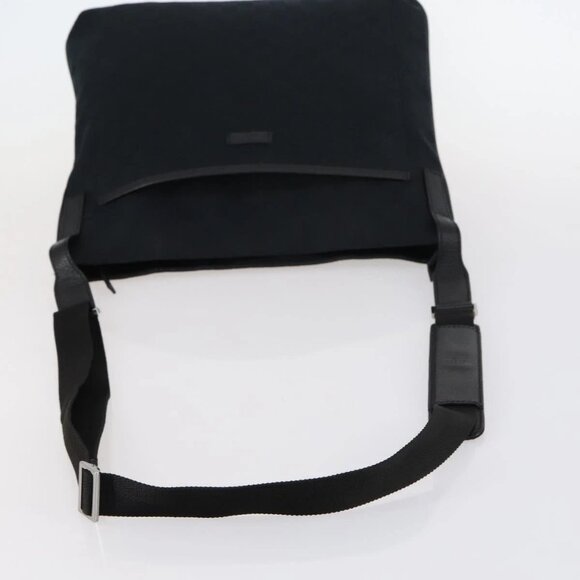 GUCCI GG Canvas Shoulder Bag Black Silver 122791 Auth 135007 - Picture 9 of 16